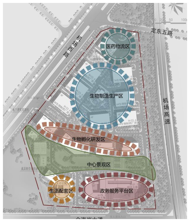 珠海国际健康港园区规划图